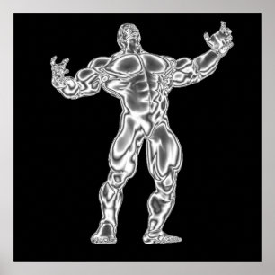 Die Bodybuildings-Plakat der Männer Poster