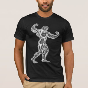Die Bodybuildings-Pose-T - Shirt der Männer