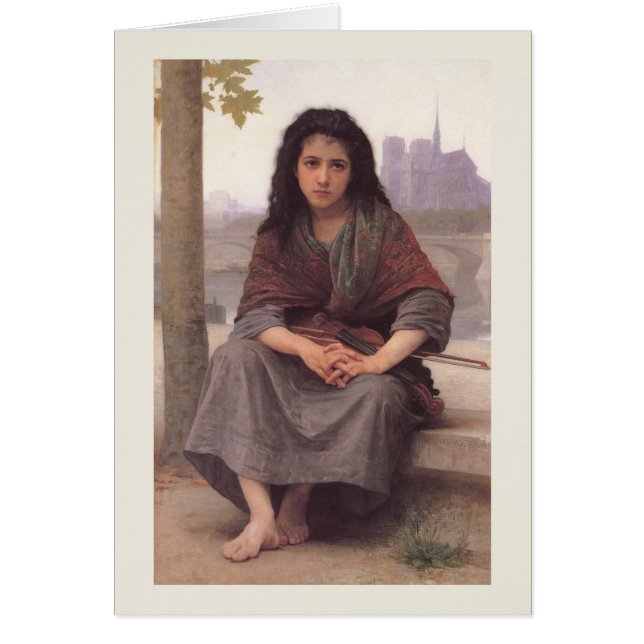 Die Bohemische William-Adolphe Bouguereau-Karte (Vorne)