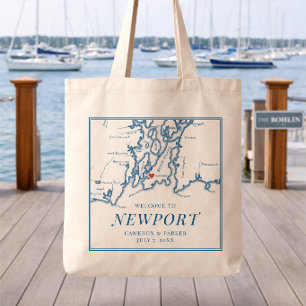Die Bohlin-Hochzeits-Willkommens-Tasche Newport RI Tragetasche