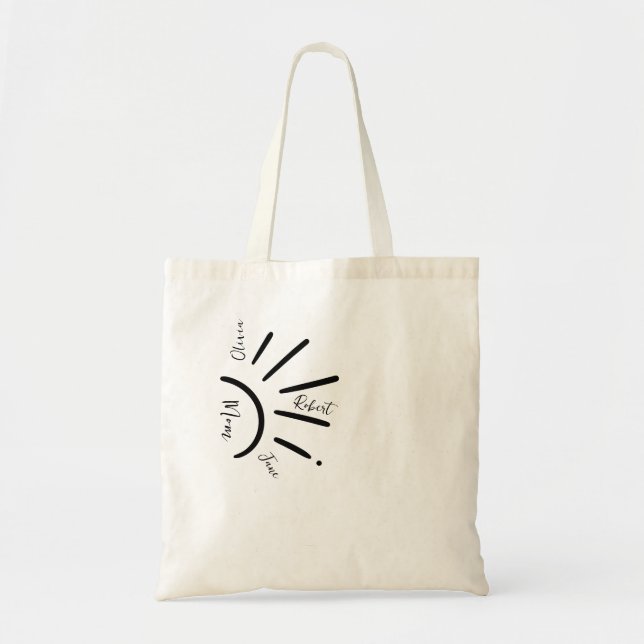 Die Boho Sun Mama & Kids Sun Rays Totasche Tragetasche (Vorne)
