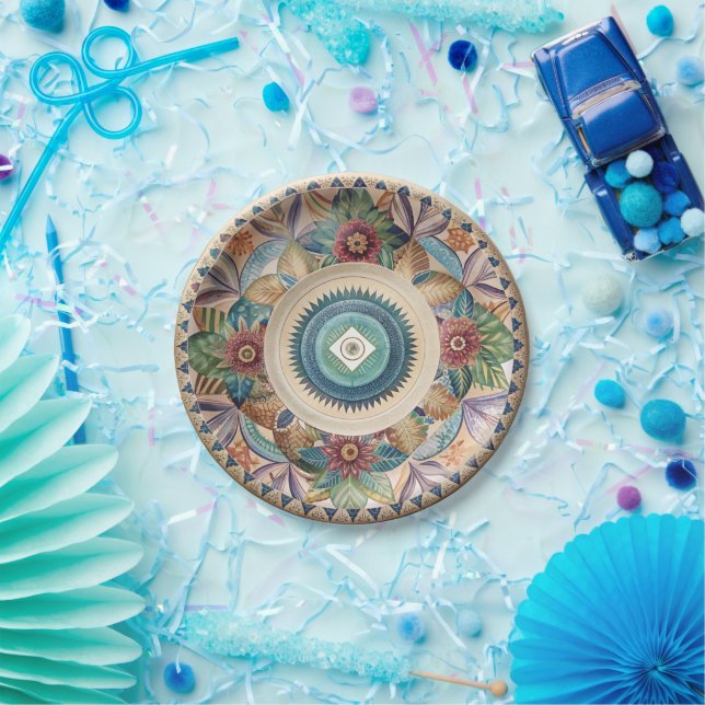 Die Boho-Tableware-Debatte: Melamine Paper-Teller Pappteller (Party)