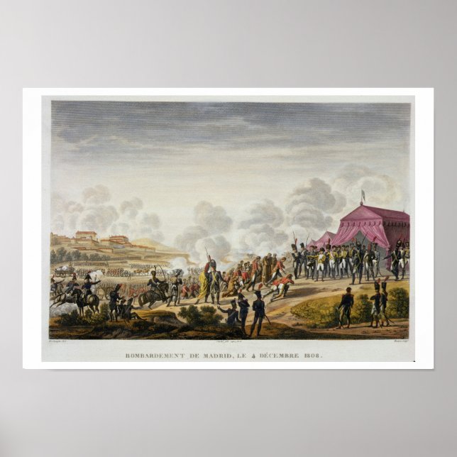 Die Bombardierung von Madrid, 4. Dezember 1808, Gr Poster (Vorne)