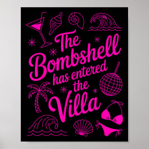 Die Bombshell ist in die Villa Tropical Funny eing Poster