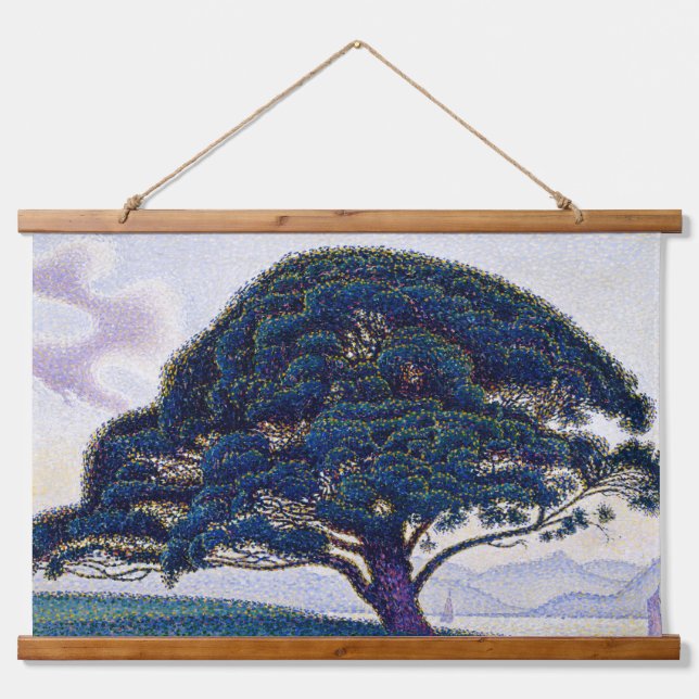 Die Bonaventure Pine - Paul Signac Wandteppich Mit Holzrahmen (Vorne)