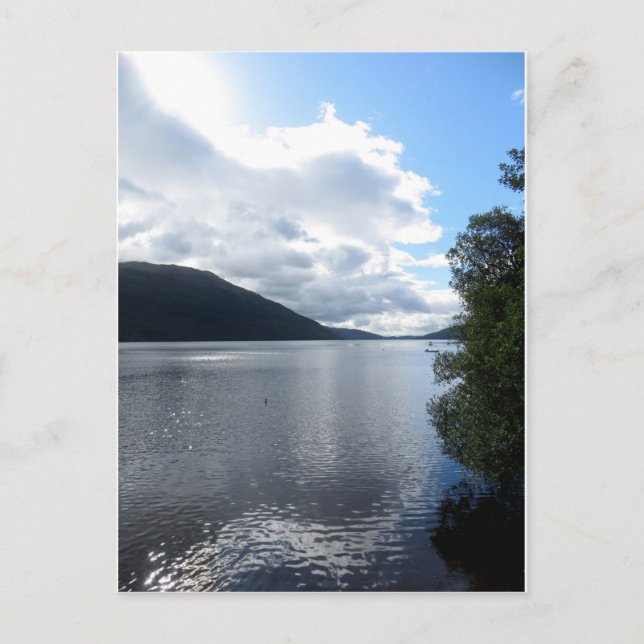 Die Bonnie-Banken von Loch Lomond Postkarte (Vorderseite)