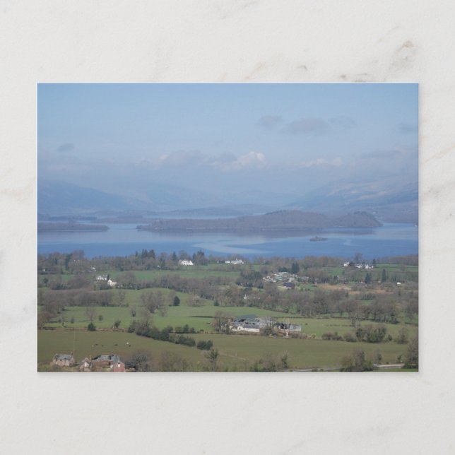 Die Bonnie-Ufer von Loch Lomond Postkarte (Vorderseite)