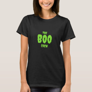 Die BOO-Crew, grün auf schwarz T-Shirt