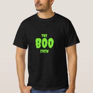 Die BOO-Crew, grün auf schwarz T-Shirt