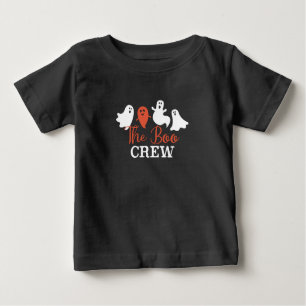Die Boo-Crew Halloween Ghost Family White Orange   Baby T-shirt