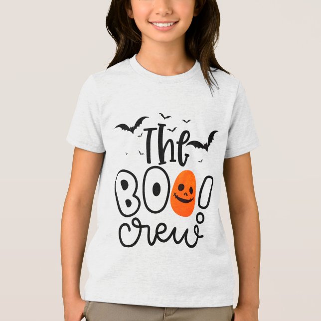 Die Boo-Crew | Halloween Tri-Blend Shirt (Vorderseite)