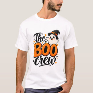 Die Boo-Crew Orange Geist Männer Halloween T-Shirt