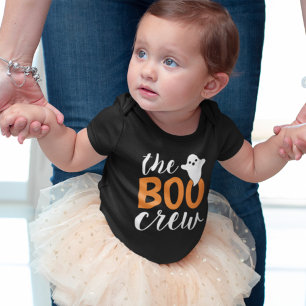 Die Boo-Crew Orange Halloween-Familien-Matching Baby Strampler