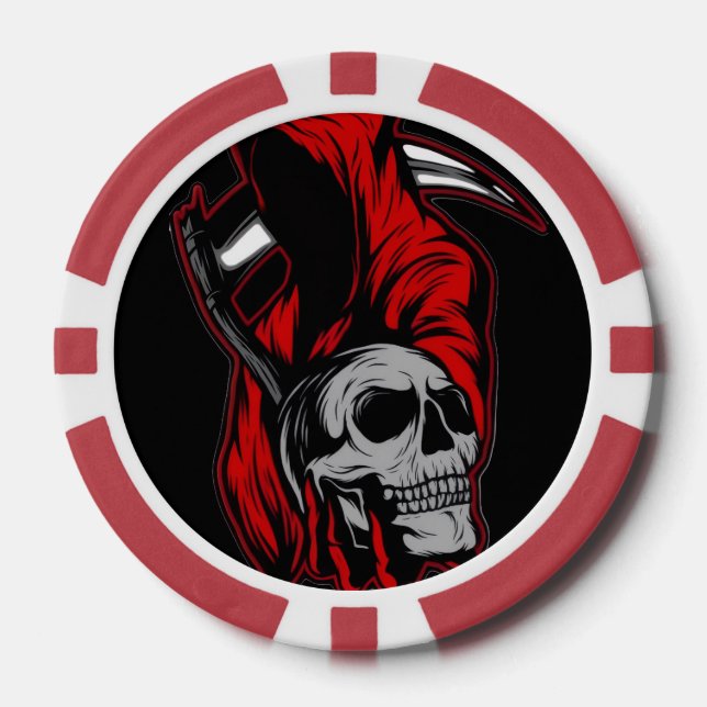 die Boo-Crew Orange Halloween-Familien-Matching  Pokerchips (Vorderseite)