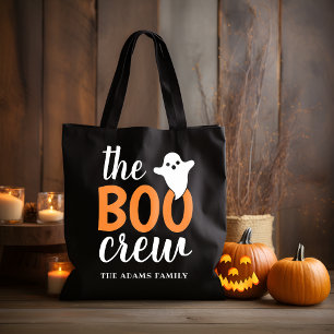 Die Boo-Crew Schwarze Halloween-Trick-or-Treat-Tas