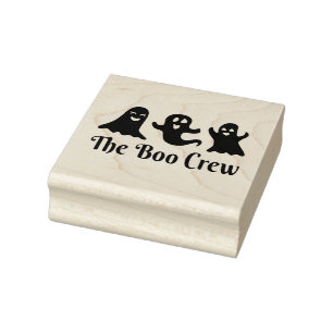 Die Boo-Crew Spaß Halloween-Geist Gummistempel