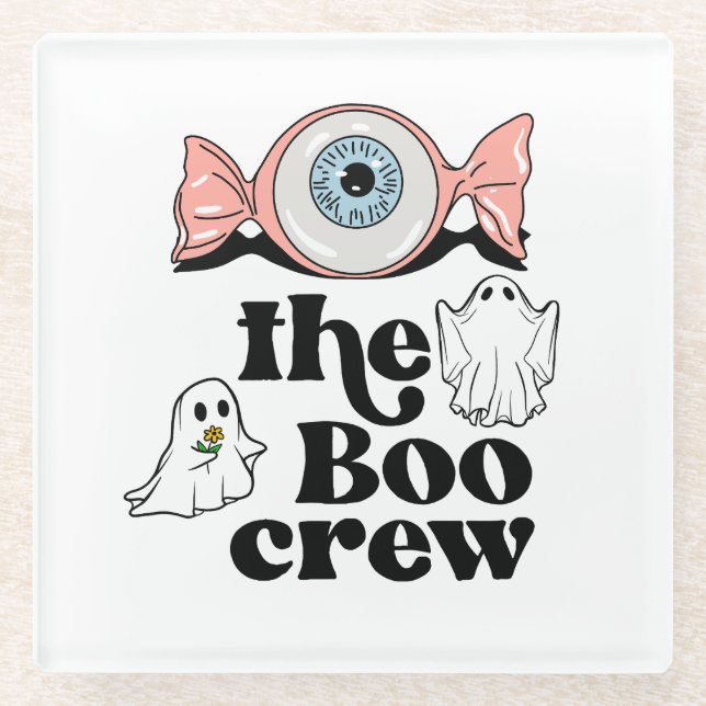 Die Boo-Crew | Spooktacular Halloween Squad Glasuntersetzer (Vorderseite)