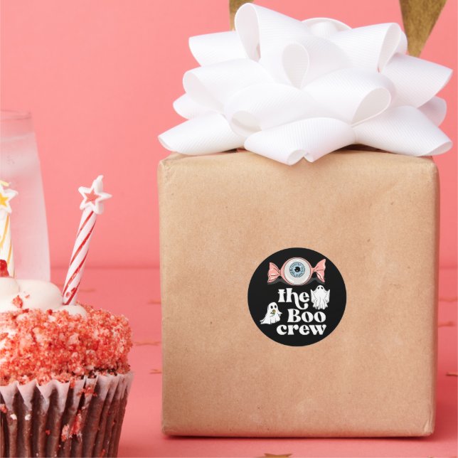 Die Boo-Crew | Spooktacular Halloween Squad Runder Aufkleber (Party)