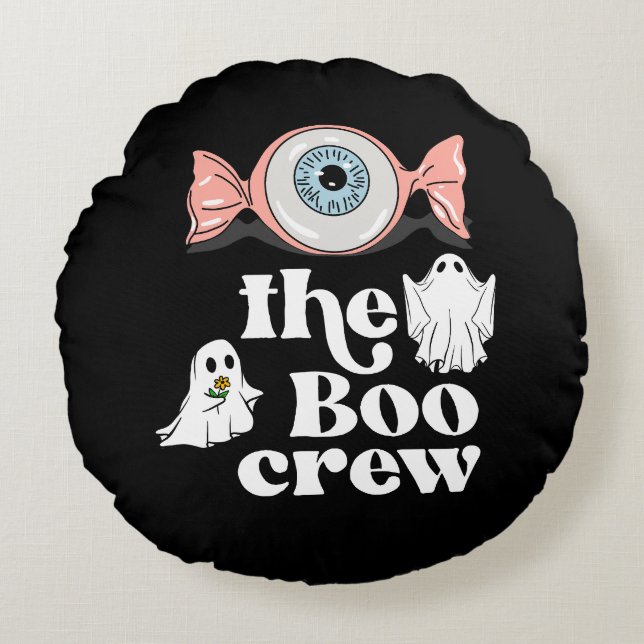 Die Boo-Crew | Spooktacular Halloween Squad Rundes Kissen (Vorderseite)