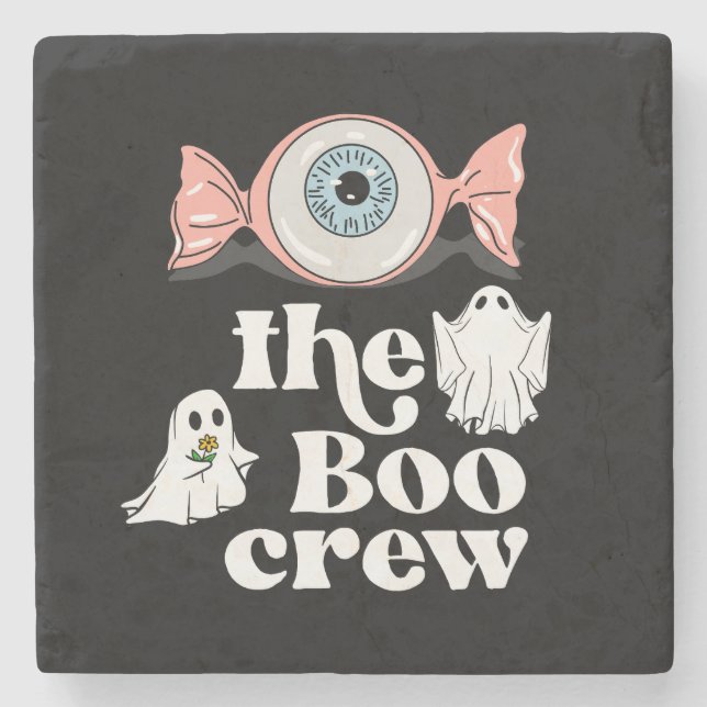 Die Boo-Crew | Spooktacular Halloween Squad Steinuntersetzer (Vorderseite)