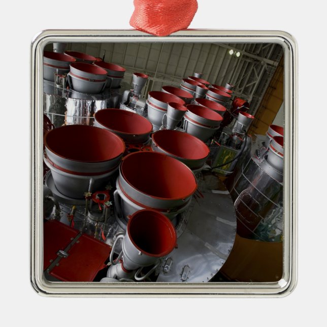 Die Booster der Sojus TMA-14 Raumsonde 2 Ornament Aus Metall (Vorne)