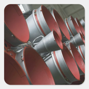 Die Booster der Sojus TMA-14 Raumsonde 3 Quadratischer Aufkleber