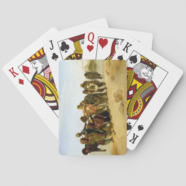 Die Boote auf der Wolga, 1870-73 Spielkarten (Rückseite)