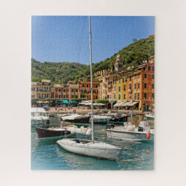 Die Boote von Portofino, Italien - 16 x 20 Zoll Puzzle