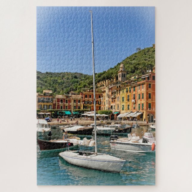Die Boote von Portofino, Italien - 20 x 30 Zoll Puzzle (Vertikal)