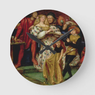 Die Borgia Familie, 1863 Runde Wanduhr