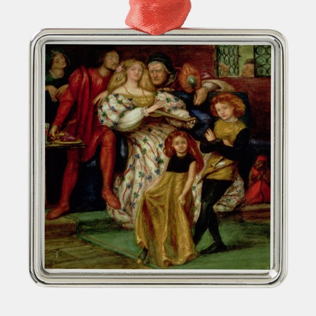 Die Borgia Familie, 1863 Silbernes Ornament (Vorne)