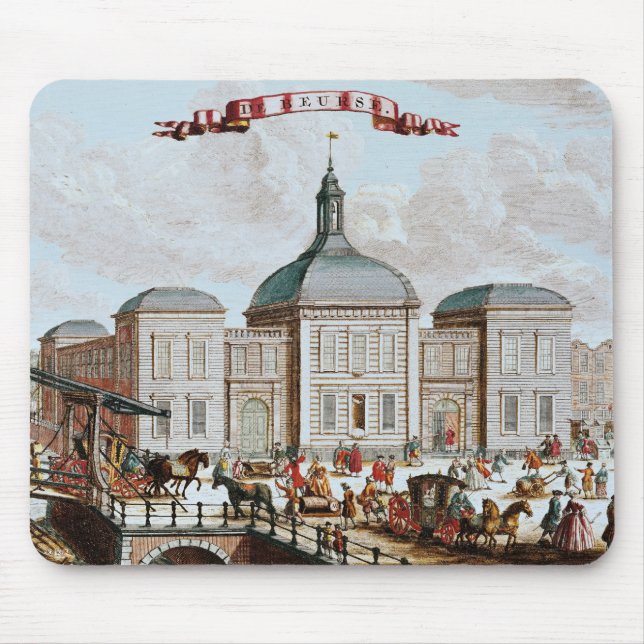 Die Börse, Amsterdam, 1743 Mousepad (Vorne)