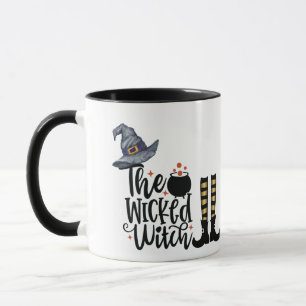 Die Böse Hexe - Hexenhut und Strümpfe Tasse