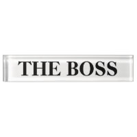 Die Boss Funny Desk Name Plate