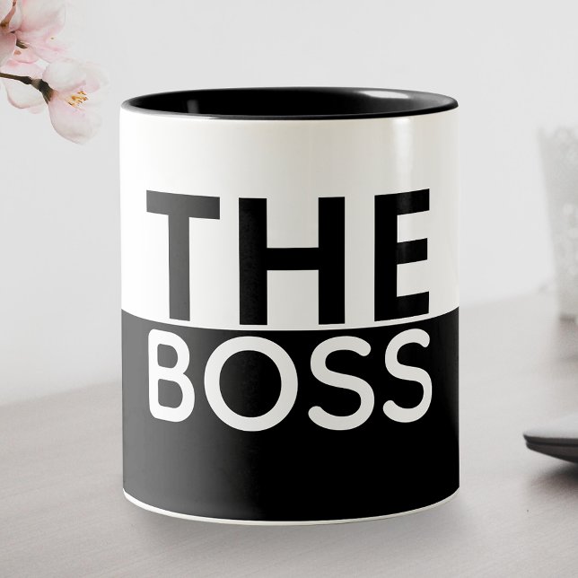 Die Boss-Kontrast-Tasse Zweifarbige Tasse (Von Creator hochgeladen)