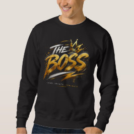 Die Boss Krone – Gold Streetwear Macht Sweatshirt