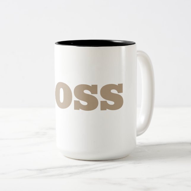 Die Boss-Tasse Zweifarbige Tasse (VorderseiteRechts)