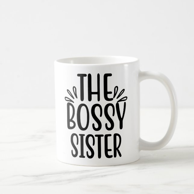 Die Bossy Schwester Tumbler Tasse Geschenk Idee (Rechts)