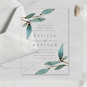 Die Botanical Bliss Hochzeitskollektion Acryleinladungen
