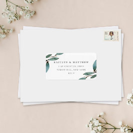 Die Botanische Bliss-Hochzeitskollektion Adressaufkleber
