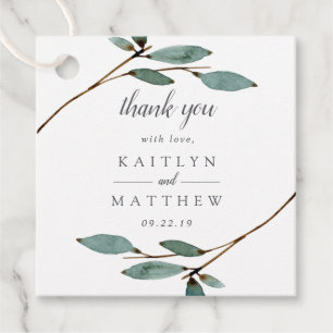Die Botanische Bliss-Hochzeitskollektion Geschenkanhänger