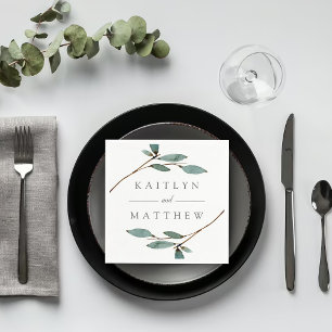 Die Botanische Bliss-Hochzeitskollektion Serviette