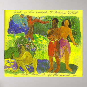 "Die Boten von Oro" - Paul Gauguin Druck Poster