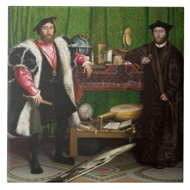 Die Botschafter, Holbein die Jüngeren Fliese (Vorderseite)