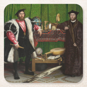 Die Botschafter, Holbein die Jüngeren Rechteckiger Pappuntersetzer