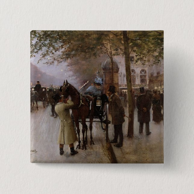 Die Boulevards, Abend vor Button (Vorderseite)