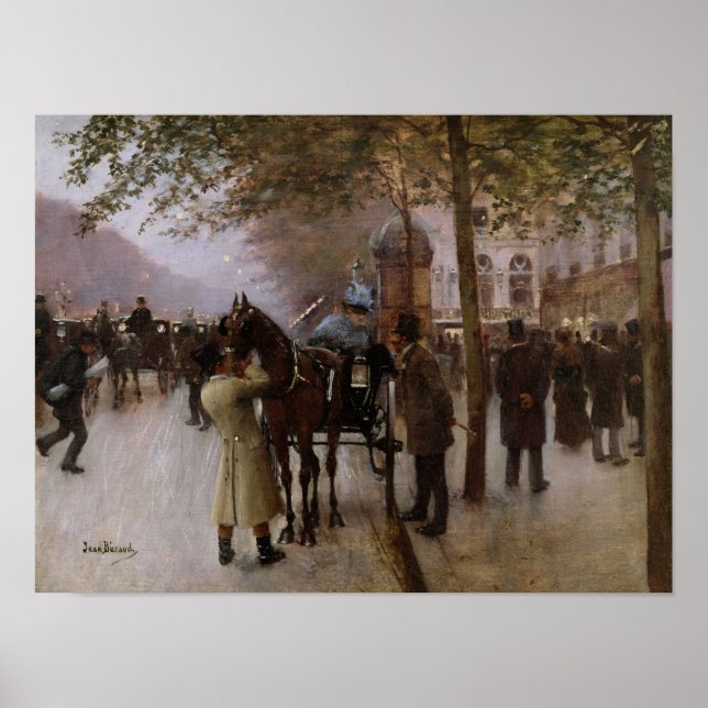 Die Boulevards, der Abend vor der Poster (Vorne)