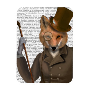 Die Bounder Fox Print Magnet