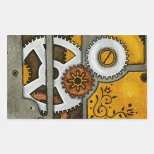 Die Box Rechteckiger Aufkleber