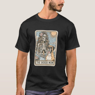 Die Boxer-Mutter-Tarotkarte, Halloween-Skelett-Box T-Shirt